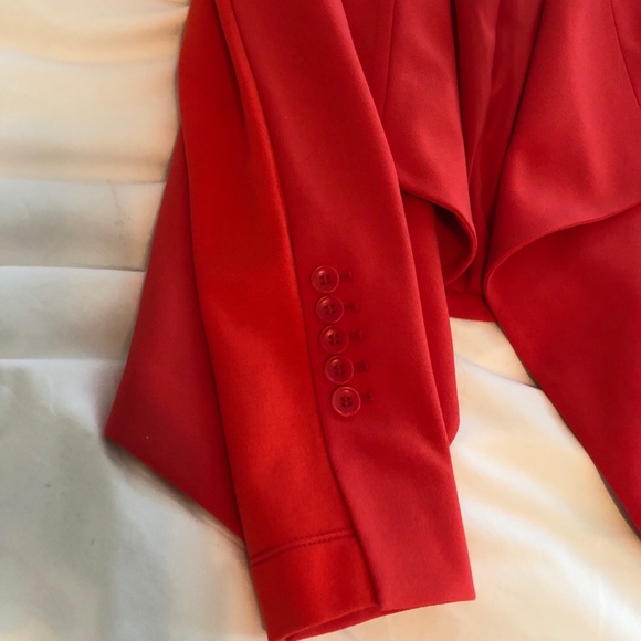 BCBGMAXAZRIA Salmon Coral Waterfall Blazer - Picture 2 of 5